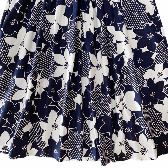 Vintage Liberty House of Hawaii Blue and White Floral MuuMuu Dress - Picture 5 of 9